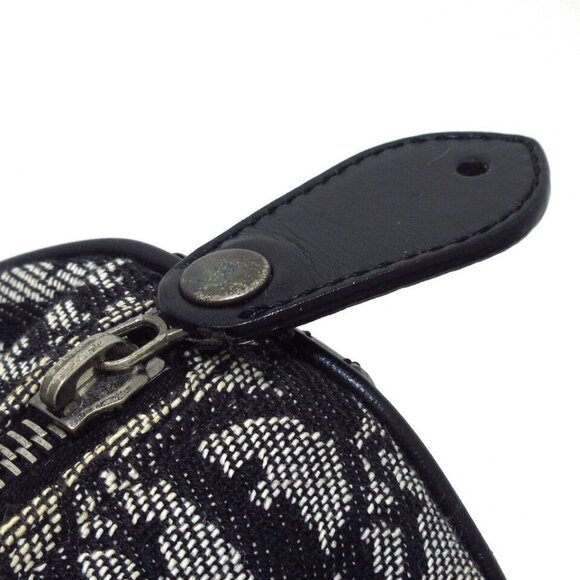 100% Authentic ChristiaDior Logogram Light gray Dark Navy Hand Bag - Picture 7 of 13